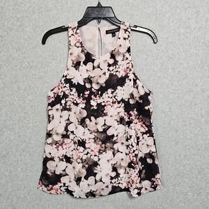 Banana Republic Tank Top Size XS Floral Sleeveless Razorback Blouse Womens